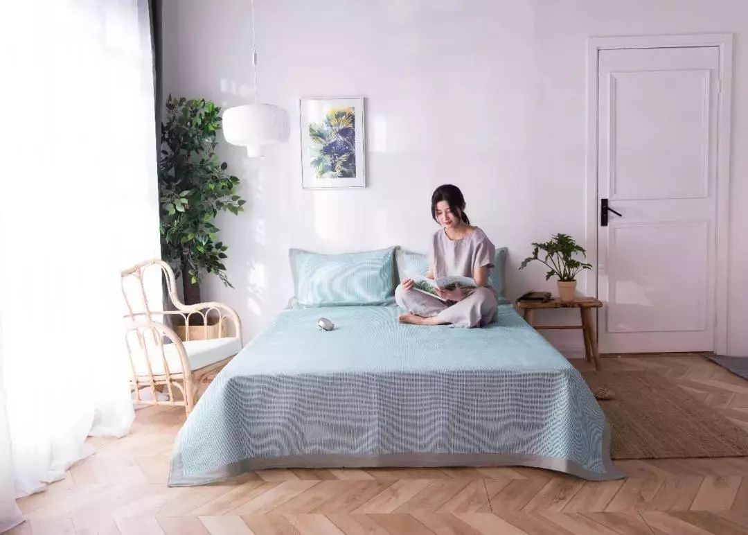 老粗布凉席凉而不冰,纯棉加厚特厚老粗布凉席