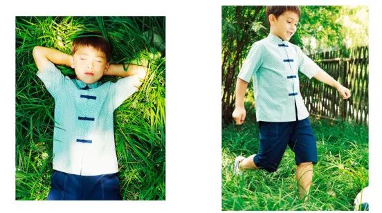 夏季改良中国风童装,改良版中式童装