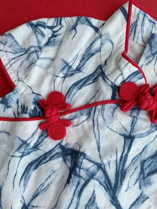 夏季改良中国风童装,改良版中式童装