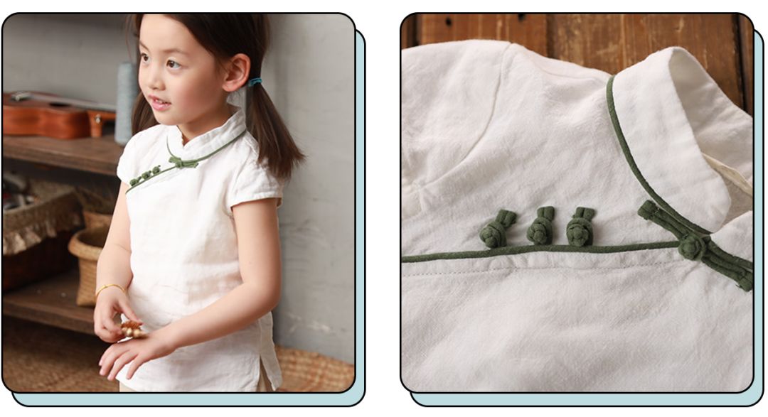 夏季改良中国风童装,改良版中式童装