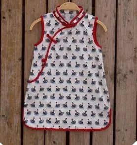 夏季改良中国风童装,改良版中式童装