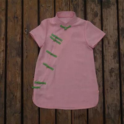 夏季改良中国风童装,改良版中式童装