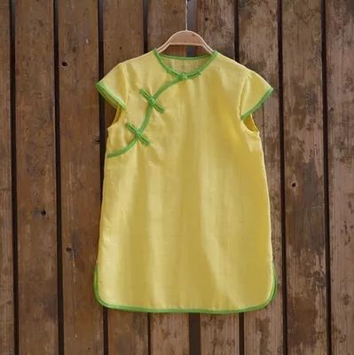 夏季改良中国风童装,改良版中式童装