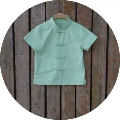 夏季改良中国风童装,改良版中式童装