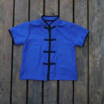 夏季改良中国风童装,改良版中式童装