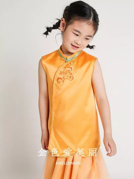 夏季改良中国风童装,改良版中式童装