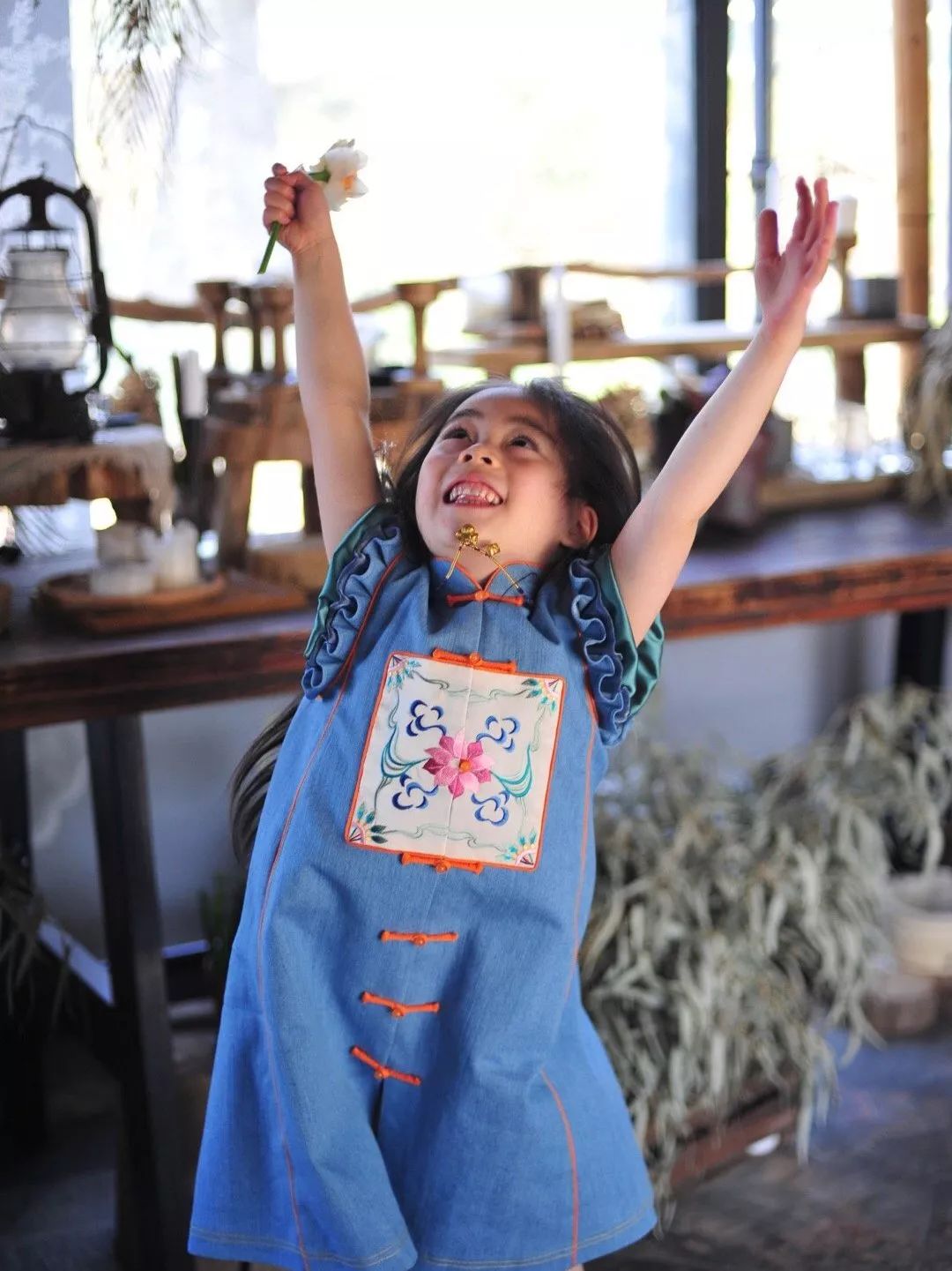 夏季改良中国风童装,改良版中式童装