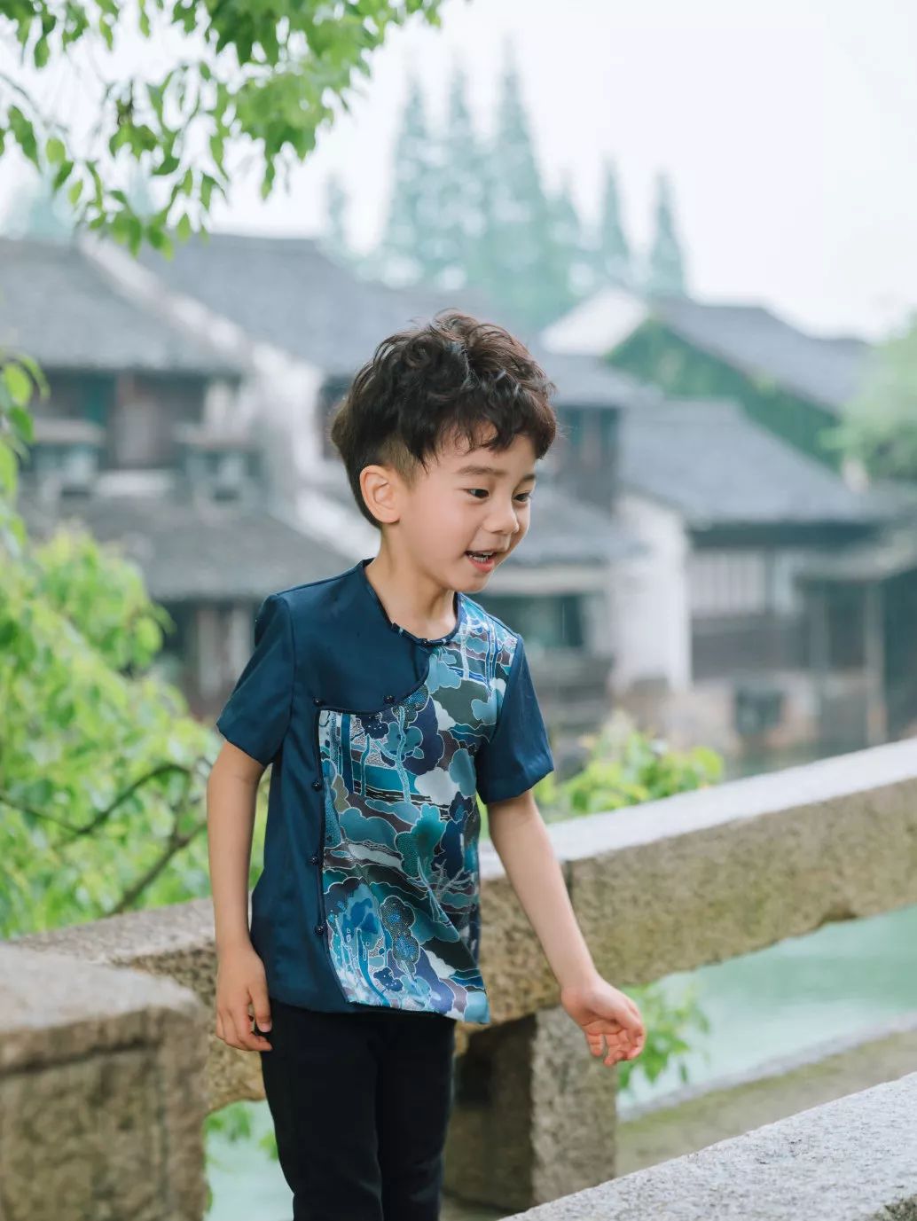 夏季改良中国风童装,改良版中式童装