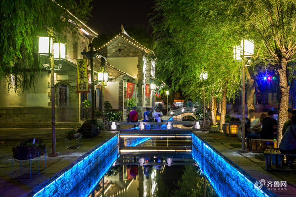 济南夜晚旅行路线,济南手绘地图