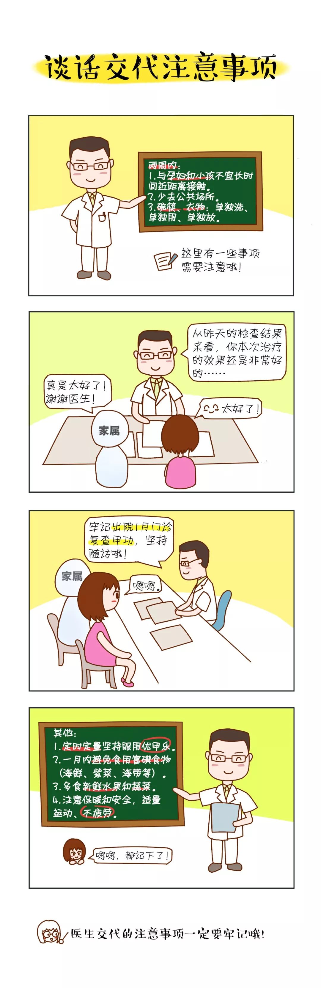 治愈系漫画-甲状腺癌碘-131治疗全过程