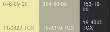 20年春夏男装流行色,2020国际服装春夏男装色彩配比