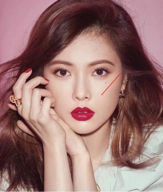 全智贤的痣在哪边,全智贤鼻头的痣好不好