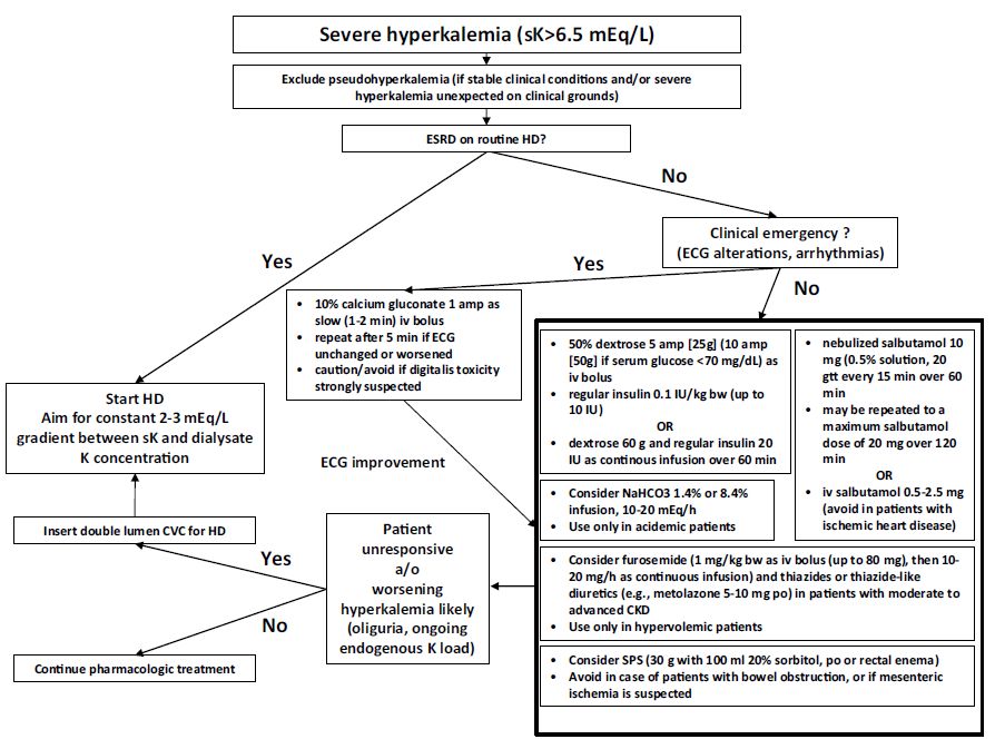 高钾血症最有效的处理措施首选,肾病高钾血症治疗原则