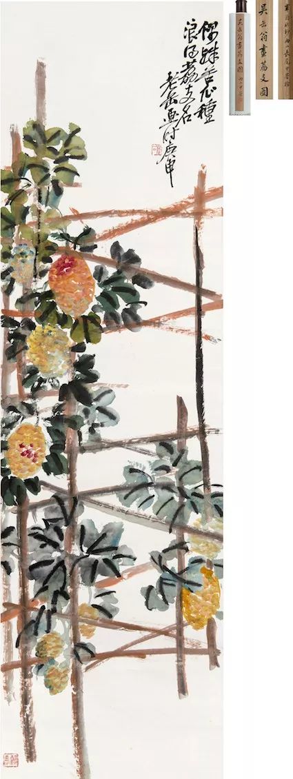 吴昌硕拍卖字画视频,吴昌硕国画的代表作品拍卖记录