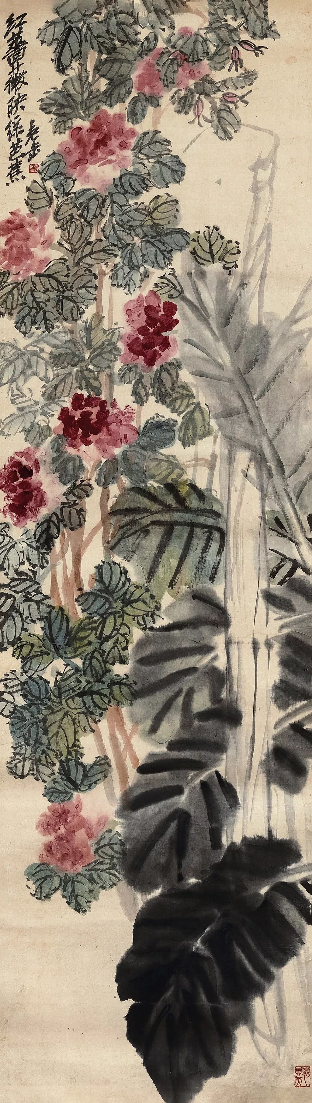 吴昌硕拍卖字画视频,吴昌硕国画的代表作品拍卖记录