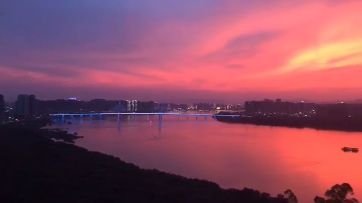 清远的晚霞,清远晚霞美图