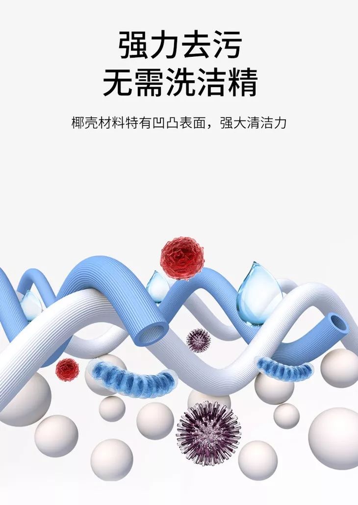 神奇去油污抹布,椰壳神奇去油抹布