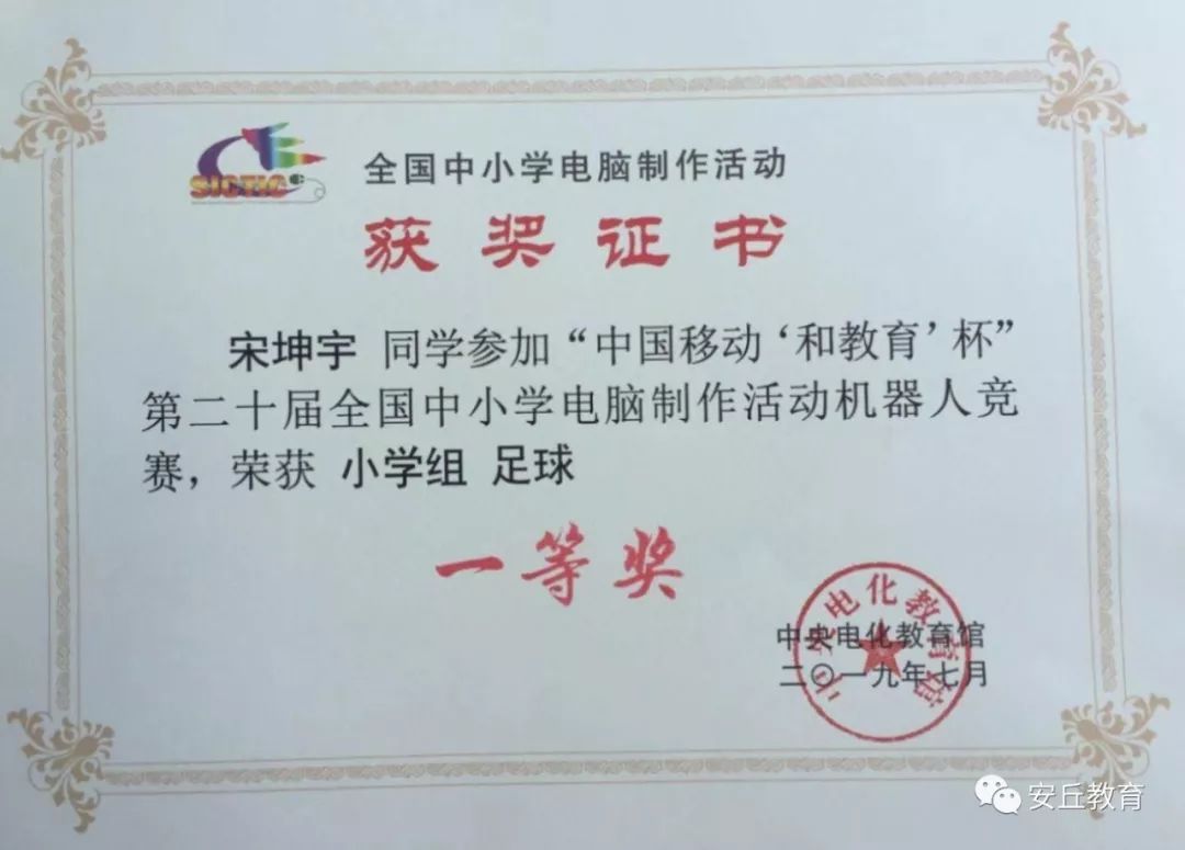 喜报丨安丘市33件学生作品在全国大赛中获奖，看看他们是谁？