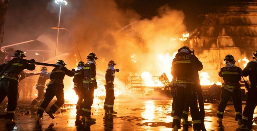 烈火英雄大连716大火事件,烈火英雄爆炸事故纪录片