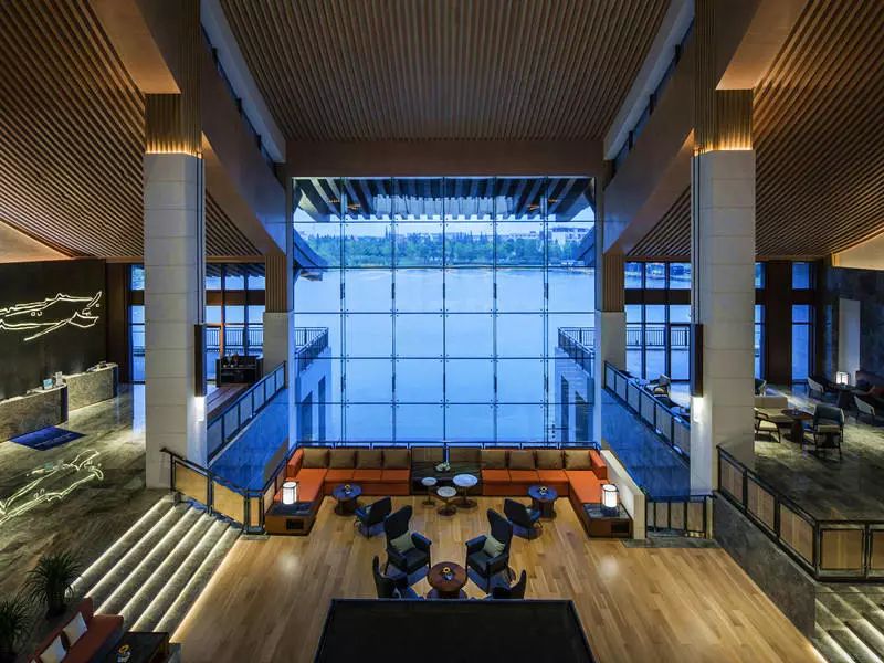 水月周庄铂尔曼酒店夜景,周庄水月铂尔曼酒店