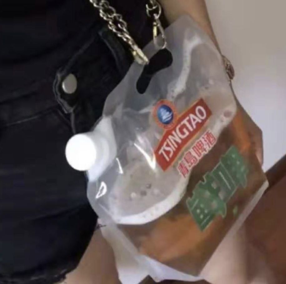青岛袋装密封袋啤酒,青岛袋袋啤酒