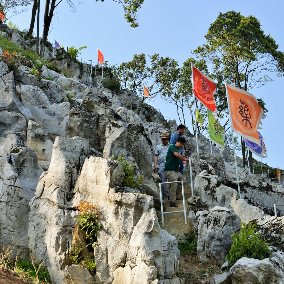 这里好好耍~周末到药王谷玩大人的摇摇船、玻璃水滑道、高空情侣桥、爱的丛林飞越……