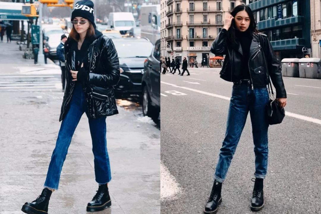 秋冬季马丁靴怎么穿显瘦,秋冬最火的马丁靴百搭时髦帅炸了