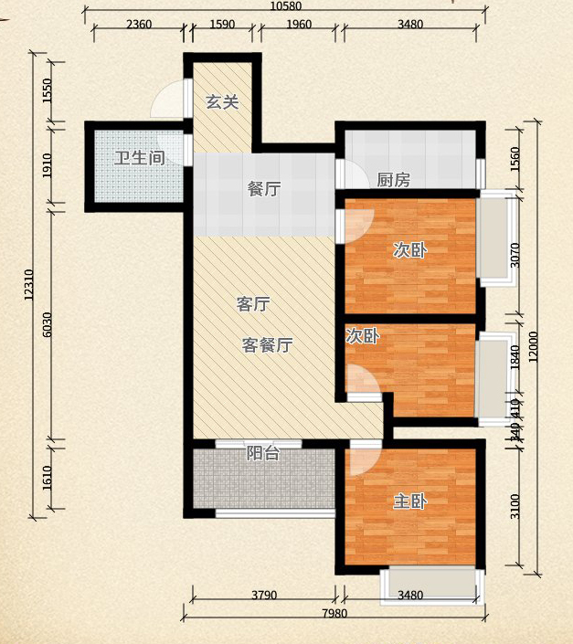 138平方小户型装修,小户型8w元装修