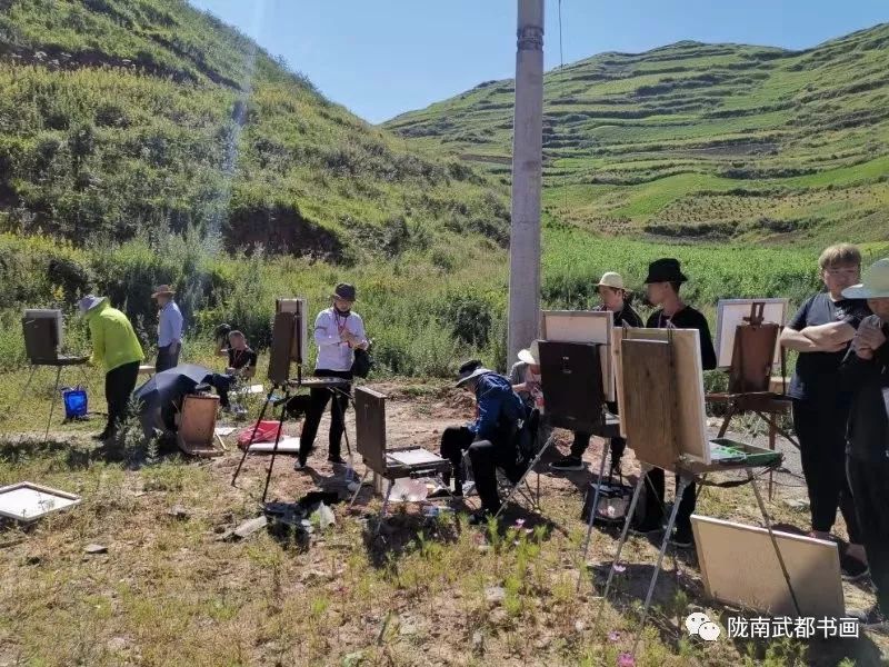 武都书画摄影展,写生武都
