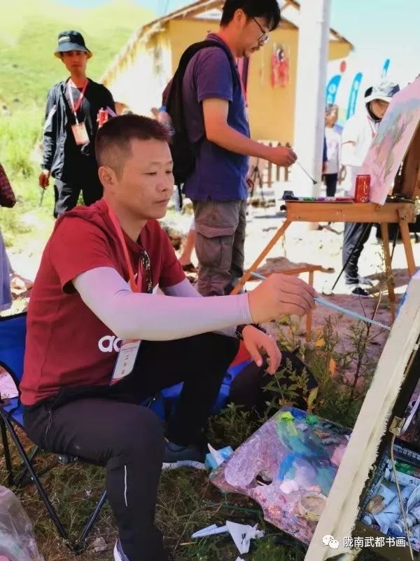 武都书画摄影展,写生武都