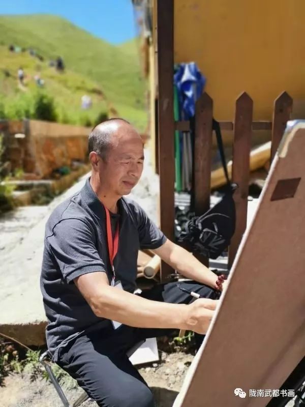 武都书画摄影展,写生武都