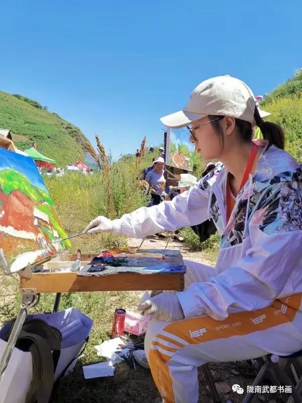 武都书画摄影展,写生武都