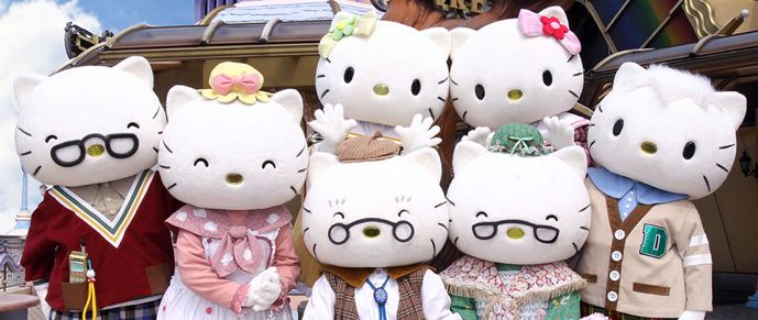 日本三丽鸥hello kitty游玩视频 (东京三丽鸥hellokitty乐园)