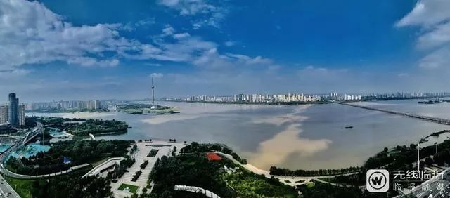 刷屏了！临沂三河口再现“琅琊八景”之“沂水拖蓝”！