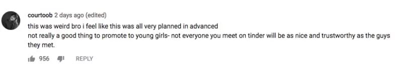 给约会软件拍视频带盐,这个网红博主被骂成筛子…