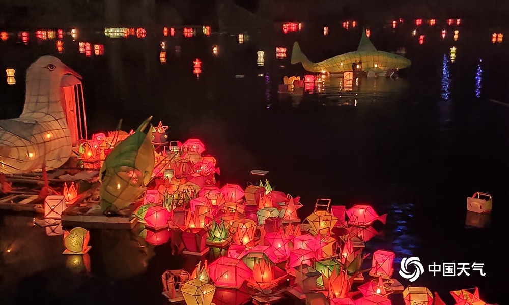 广西资江河灯节,广西资源河灯节直播