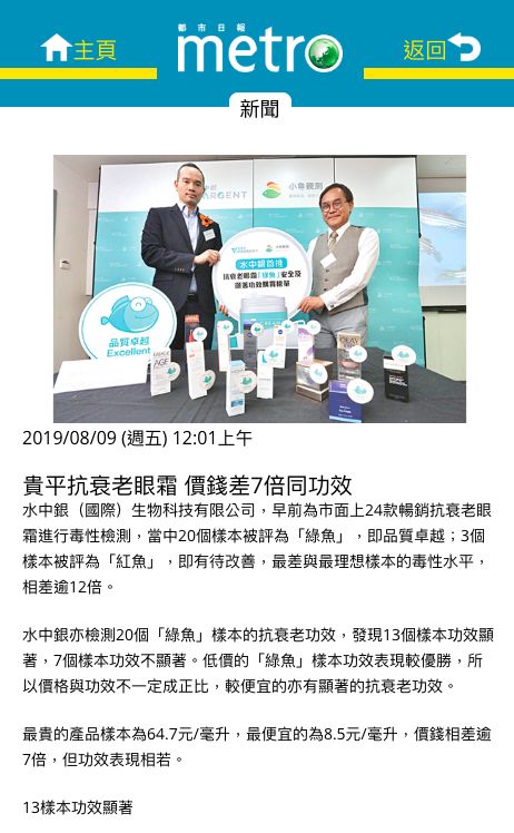 4成抗衰老眼霜抗衰老功效并不显著，同样功效的眼霜价格竟相差7倍？小鱼抗衰老眼霜绿鱼榜单为你揭晓