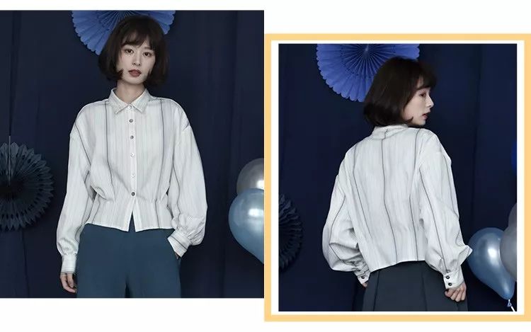 简单的衬衫这样穿也好看,衬衫怎么穿不要太好看