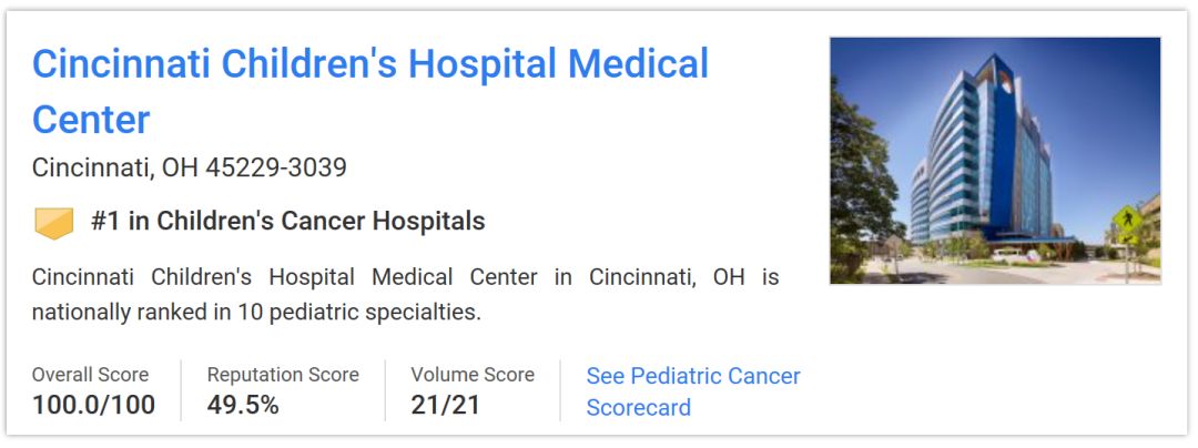 美国儿童癌症研究中心,日本治疗儿童肿瘤最好医院