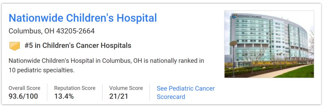 美国儿童癌症研究中心,日本治疗儿童肿瘤最好医院