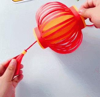 元宵节灯笼手工制作教程视频,6-12岁少儿元宵节手工超大灯笼