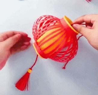 元宵节灯笼手工制作教程视频,6-12岁少儿元宵节手工超大灯笼