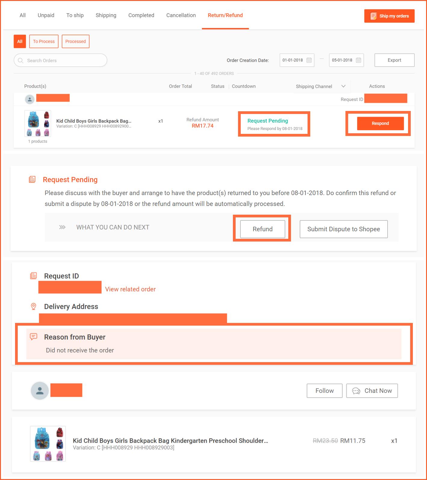 shopee如何退货,shopee退货机制