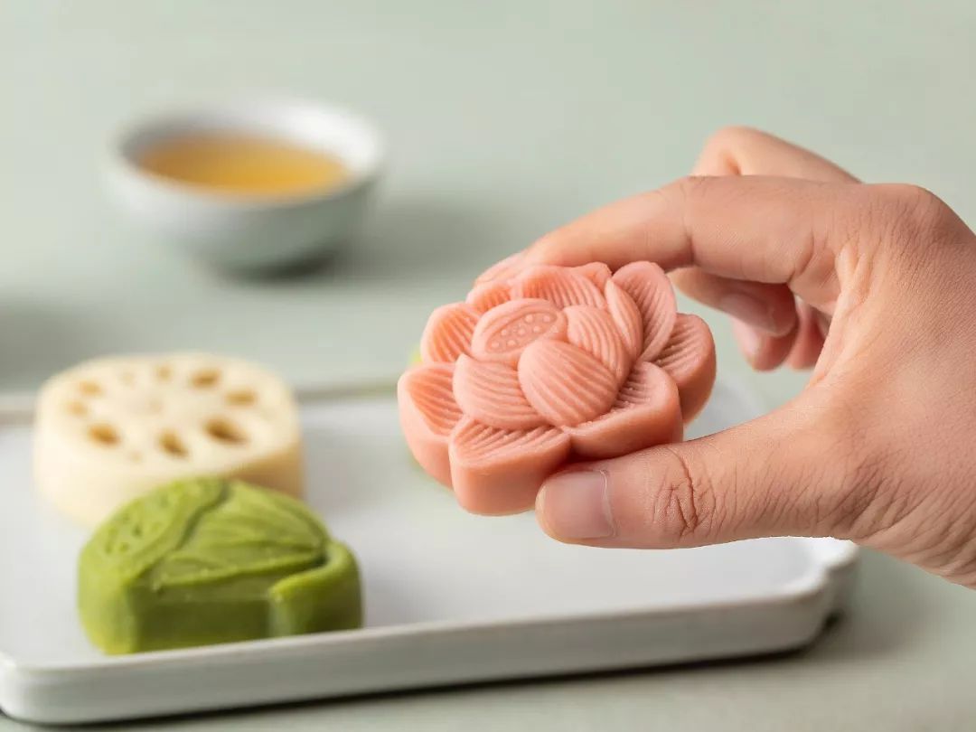 宫廷荷塘月色月饼,荷塘月色做成月饼