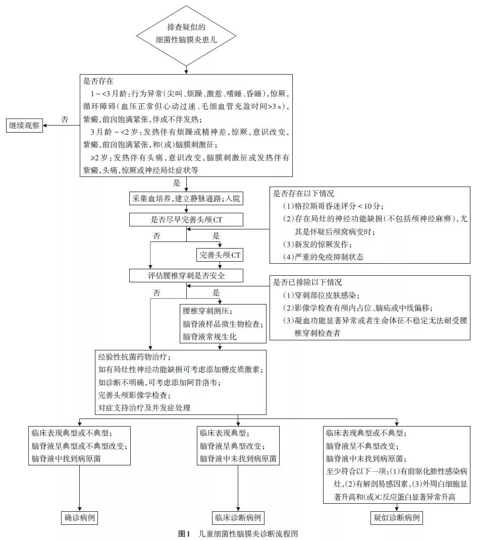细菌性脑膜炎的临床诊断标准,儿童脑膜炎的确诊