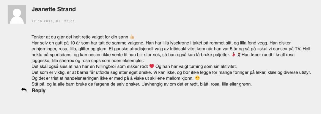 我是男孩,我喜欢紫色书包!一位挪威妈妈的刷屏日记