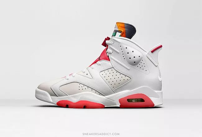 中古球鞋jordan6兔八哥联名,耐克airjordan兔八哥