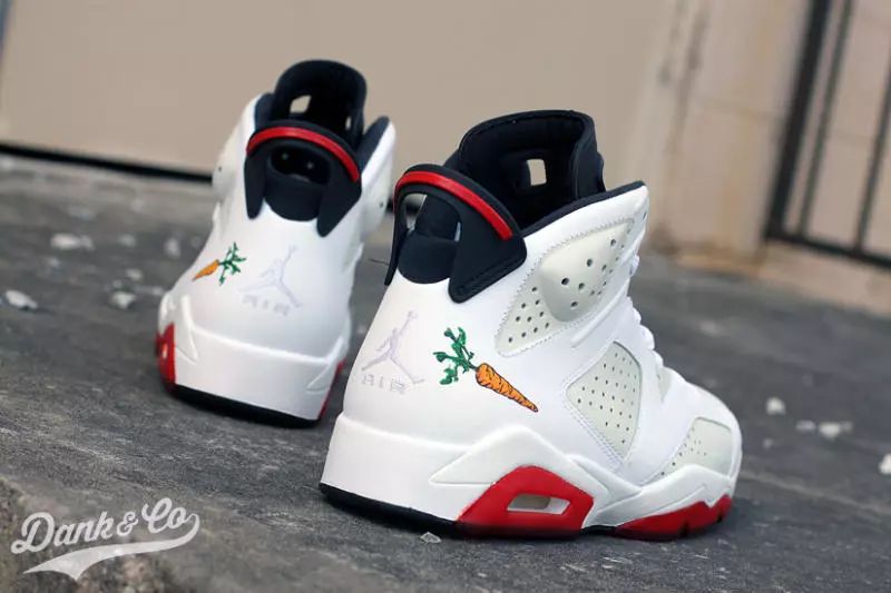 中古球鞋jordan6兔八哥联名,耐克airjordan兔八哥