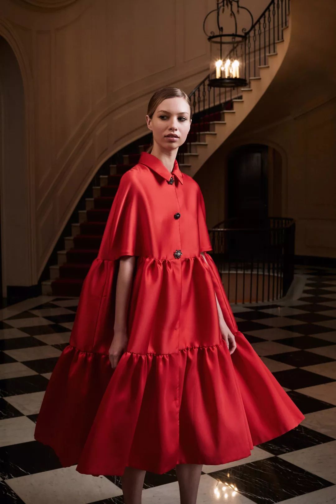 秋款裙子减龄显瘦洋气上档次,秋冬黑红裙子大码胖mm显瘦遮肉