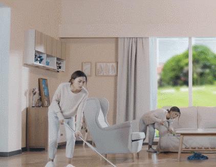 超薄床底打扫专用拖把,不占空间可拆卸拖把